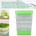 thumbnail image 4 of Kit De Cultivo De Brotes Cuadrados, Bandeja De Microverduras Que Ahorra Espacio De 4 Niveles Para Microvegetales De Brotes De Frijol, Apila Varios Brotes Juntos, Adecuado Para El, 4 of 7