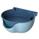 thumbnail image 2 of PP Colander Portátil Doble Capa Caja de seguridad Cocina Cocina Drenaje Cesta Fruta Lavado Accesorios Accesorios con soporte de teléfono claro azul Inevent HA011948-02, 2 of 7