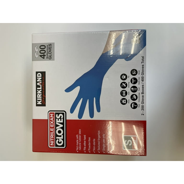 Kirkland Signature Nitrile Exam Gloves, Small, 400-Count - Walmart.com