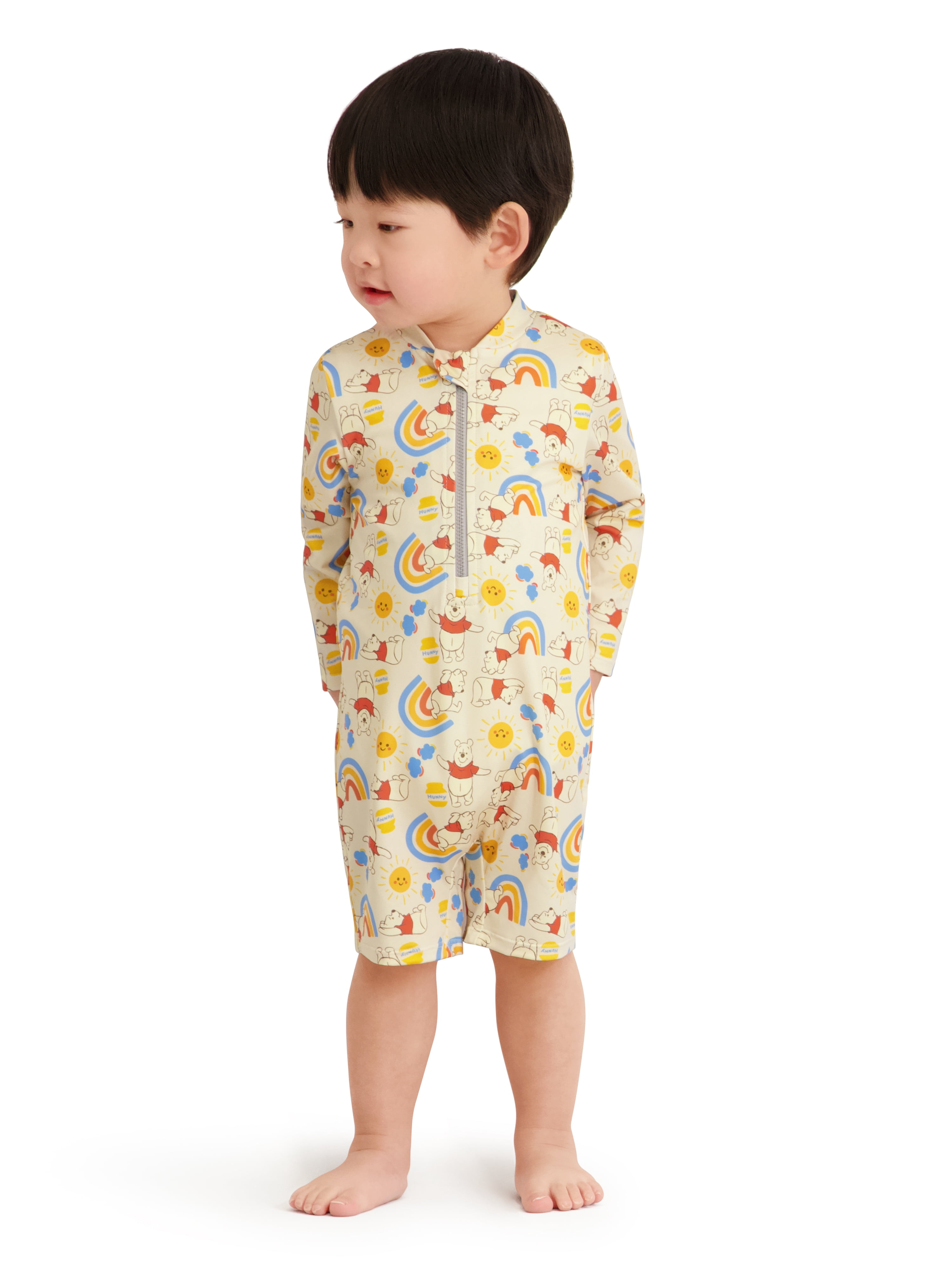 Character Baby Boy One- Piece Rash Guard Swimsuit, Sizes 0/3M- 24M