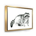 thumbnail image 3 of Designart 'Black and White Portrait Of Raccoon' Farmhouse Framed Canvas Wall Art Print, 3 of 5