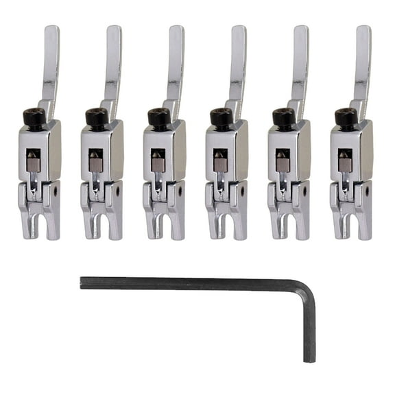 Yokua Floyd Rose Saddles, Tremolo Parts, 6Pcs Roller Bridge Tremolo Saddles Bridge