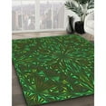 thumbnail image 2 of Ahgly Company Indoor Rectangle Patterned Dark Lime Green Area Rugs, 4' x 6', 2 of 6
