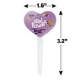 thumbnail image 6 of DC Super Hero Girls Girl Power Heart Love Cupcake Picks Toppers Decoration Set of 6, 6 of 7