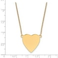 thumbnail image 2 of 14k Plain .018 Gauge Heart Engravable Disc 18 Necklace in 14k Yellow Gold, 2 of 2