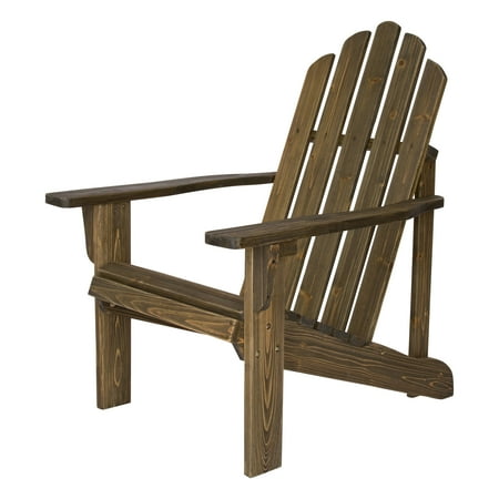 Adirondack Rustic Lodge - Shine Company Marina Rustic Adirondack Chair - Barnwood