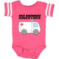 thumbnail image 3 of Inktastic My Mommy Saves Lives Ambulance Boys or Girls Baby Bodysuit, 3 of 5