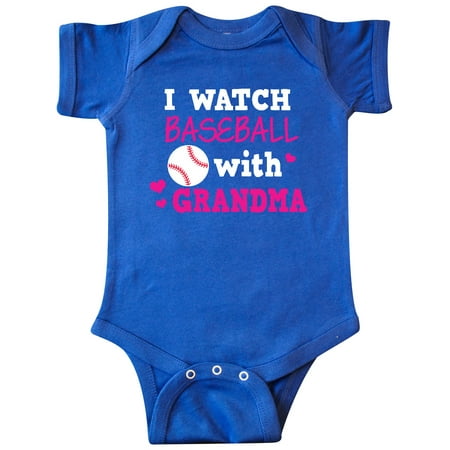 

Inktastic I Watch Baseball with My Grandma Gift Baby Boy or Baby Girl Bodysuit