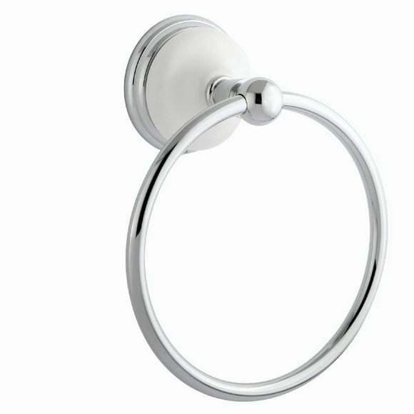 Victorian Elegance 6-Inch Towel Ring - Polished Chrome Finish