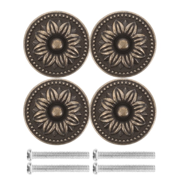 MLINS 4 Pcs Automatic Handle Chest Knobs Drawer Pulls 3X3CM