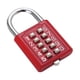 thumbnail image 1 of Cerradura de combinación 5 taquillas fijas mecanismo de cerradura para puerta de gimnasio rojo, 1 of 5