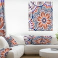 thumbnail image 1 of Brown and Blue Large Fractal Flower - Floral Canvas Art Print, 1 of 3