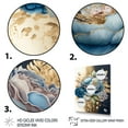 thumbnail image 3 of Designart Blue And Gold Mixed Floral Bouquet III Canvas Wall Art, 3 of 5