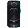 thumbnail image 2 of KAIYANG Funda para iPhone 12 Pro Max compatible con MagSafe, textura de fibra de carbono, carcasa de PC con transferencia de agua, rayas azules y negras, multicolor, 2 of 5