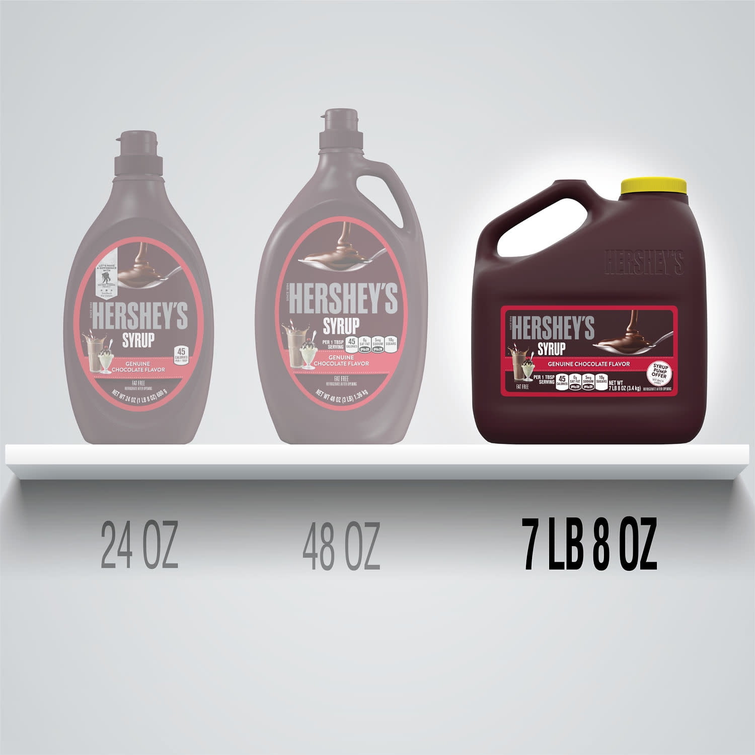 Hershey's Chocolate Flavored Syrup, Bulk Jug 7 lb 8 oz