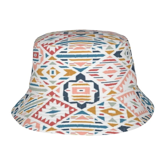 Colorful Squares Fisherman's Hat Lightweight and Breathable Sun Hat Suitable for Both Men and Women