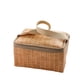 thumbnail image 1 of Bolsa de Picnic, cesta térmica para comida, contenedor de almuerzo impermeable, bolsa térmica aislante de ratán de imitación, 1 Uds., 1 of 5
