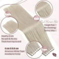 thumbnail image 3 of Ugeat Tape in Hair Extensions Human Hair Real Natural Brazilian Remy Hair Straight Seamless Skin Weft For Women Balayage 20P/40P, 3 of 10