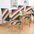 thumbnail image 2 of Yayeee 4 Pack Dining Chair Covers Stretch Parson Chairs Slipcovers Seat Protector, Beige Stripes, 2 of 6