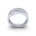 thumbnail image 3 of Real 2carat Round Cut Diamond Prong Fancy Ladies 3Row Bridal Anniversary Band Wedding Ring Solid 14K Gold FG VS, 3 of 3
