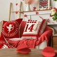 thumbnail image 2 of Valentine''s Day Love Heart Truck Cupid Throw Pillow Covers, 18 x 18 Inch Red Wedding Cushion Case Decoration for Sofa Couch Set of 4, 2 of 6