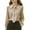 Khaki, variant on Women Bow Tie Neck Blouse Long Sleeve Shirt Elegant Business Casual Dressy Top for Office Work Black L