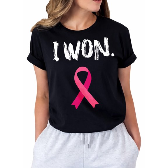 Breast Cancer Shirts for Women Cancer Awareness T-Shirt Survivor Pink Ribbon Tee Tops