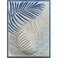 thumbnail image 3 of Mark&Day Outdoor Rugs, 8x10 Eleveld Coastal Indoor/Outdoor Dark Blue Area Rug, Non Shedding Blue Grey Cream Carpet for Patio, Porch, Deck, Bedroom, Living Room or Kitchen (7'10" x 10'3"), 3 of 6