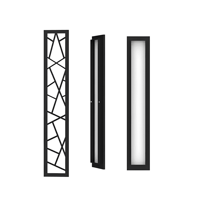 Lampara Led Pared Rectangular Minimalista Moderna Exterior Casa Jardin