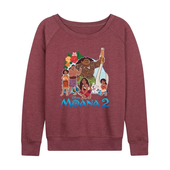 Moana - Group Photo - Women's French Terry Long Sleeve Pullover