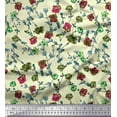 thumbnail image 1 of Soimoi Cotton Duck Fabric Leaves & Floral Artistic Fabric Prints by Yard 56 Inch Wide, 1 of 3