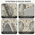 thumbnail image 6 of TECHVIDA 2'x8' Hallway Runner Rug Boho,Non Slip Machine Washable Rugs for Hallway Kitchen,Khaki, 6 of 10