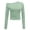 Green, variant on Womens Solid Off The Shoulder Long Sleeve T Shirt, Sexy Low Neckline Fashion Casual Daily Going Out Top,Green