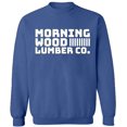 thumbnail image 2 of OXI Crewneck Sweatshirt - Basic Casual Sweatshirts for Men's and Women Fleece Sweatshirt Long Sleeve - Indigo Blue Small, 2 of 2