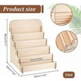 thumbnail image 2 of Tier Greeting Card Display Stand Wooden Greeting Card Stand Portable Cardboard Sticker Display Stand Retail Display Stand for Card Sticker Photo, 2 of 5