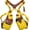Bright Yellow, variant on Premium Leather Adjustable Underarm Shoulder Bag,Double Shoulder Armpit Bag,Unisex Leather Shoulder Holster Style Chest Bag