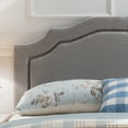 thumbnail image 5 of GDF Studio Charell Contemporary Fabric Upholstered Beveled Full/Queen Headboard, Light Gray, 5 of 5