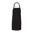 thumbnail image 2 of Q-Tees - Bib Apron - Color - Black - Size - One Size, 2 of 3