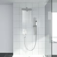 thumbnail image 5 of Logmey 10 inch Rainfall Shower Head and Handheld Shower Head with Sliding Bar,Brushed Nickel, 5 of 10