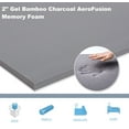 thumbnail image 6 of 8 inch Twin Size Memory Foam Mattress in a box, Medium Feeling, Bamboo Charcoal Gel Mattress, Made in USA, 6 of 8