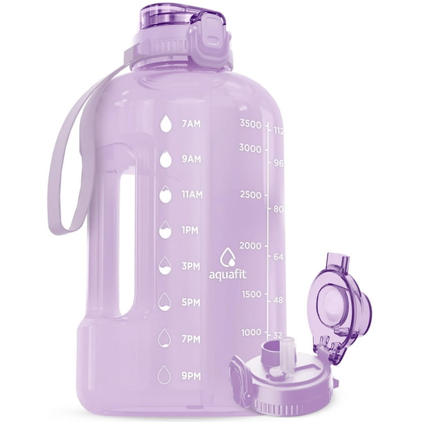 Jarra de agua AQUAFIT Aquafit de 1 galón con marcador de tiempo sin BPA