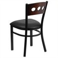 thumbnail image 3 of Flash Furniture Hercules Upholstered Dining Chair in Walnut and Black, 3 of 4