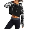 thumbnail image 4 of Ma Croix Womens Cropped Hoodie Casual Pullover Sweatshirt, 4 of 7