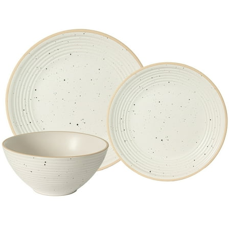 Safdie & Co. Inc. 12-Piece Kitchen Dinnerware Set Plates Dishes Bowls Service for 4 - 12 L x 16 W x 15 H