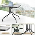 thumbnail image 4 of Arlopu 5-Piece Outdoor Patio Dining Set with Square Table & 4 Textilene Chairs, Black, 4 of 11