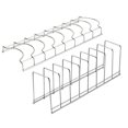thumbnail image 1 of 2pcs Cocina Dreen Racks Simple Bowl Racks Almacenamiento para el hogar Racks (Plata), 1 of 8