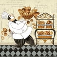 thumbnail image 3 of Gladding, Pamela 12x12 Black Modern Framed Museum Art Print Titled - Chef Bread, 3 of 5