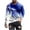 Blue, variant on JURANMO Mens Muscle Fit T-shirt Fashion 3D Printed Long Sleeve Tops Big and Tall Crewneck Pullover Athletic Tees Black S