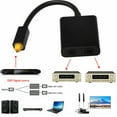 thumbnail image 3 of Dual Port Toslink Digital Optical Adapter Splitter Fiber Audio Cable 1 In 2 Out, 3 of 4