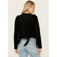 thumbnail image 4 of Shyanne Women's Faux Suede Fringe Jacket - SWHO23O26-BLK X-  US, 4 of 4
